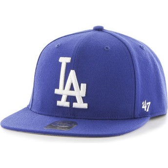Boné plano azul snapback da Los Angeles Dodgers MLB Captain da 47 Brand