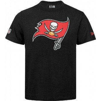 Camiseta de manga curta preto da Tampa Bay Buccaneers NFL da New Era