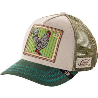 Boné trucker caqui galo Pecker da Goorin Bros.