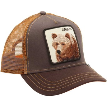 Boné trucker castanho urso Grizz da Goorin Bros.