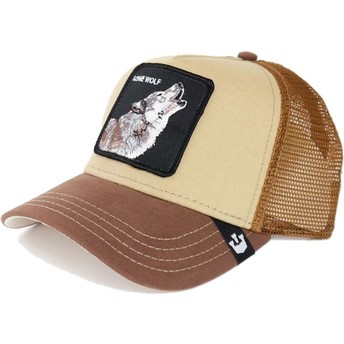 Boné trucker castanho lobo Howler da Goorin Bros.