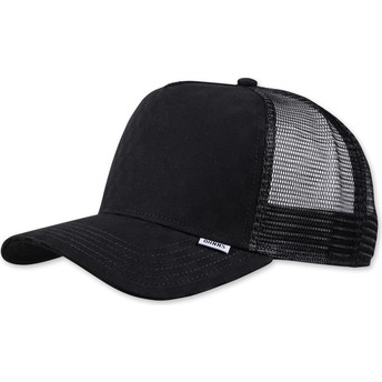 Boné trucker preto a quadros Tie Check da Djinns