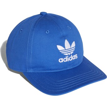 Boné curvo azul ajustável Trefoil Classic da Adidas