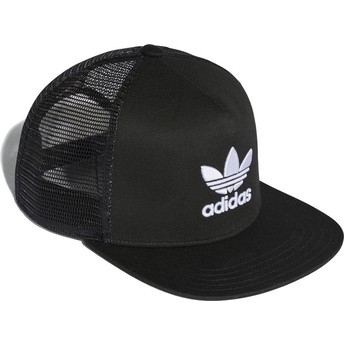 Boné trucker preto Trefoil da Adidas