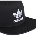 bone-plano-preto-snapback-trefoil-da-adidas