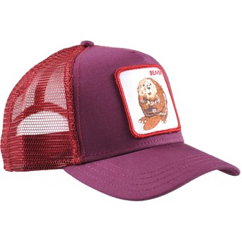 Boné trucker grená castor Two Beavers da Goorin Bros.