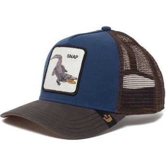 Boné trucker azul crocodilo Snap At Ya da Goorin Bros.