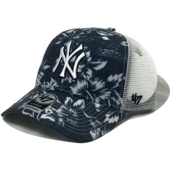 Boné trucker azul marinho da New York Yankees MLB MVP South Coast da 47 Brand