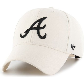 Boné curvo creme snapback da Atlanta Braves MLB MVP da 47 Brand