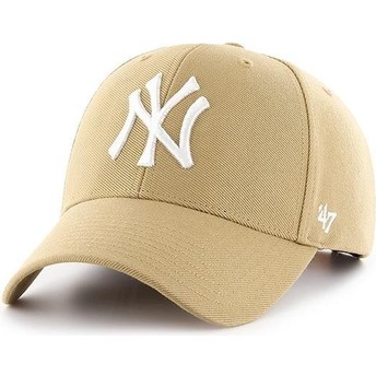 Boné curvo amarelo ouro velho snapback da New York Yankees MLB MVP da 47 Brand