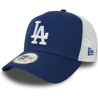 Boné trucker azul Clean A Frame da Los Angeles Dodgers MLB da New Era