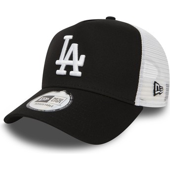 Boné trucker preto Clean A Frame da Los Angeles Dodgers MLB da New Era