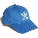 bone-curvo-azul-blubir-ajustavel-trefoil-classic-da-adidas
