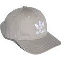 bone-curvo-cinza-ajustavel-trefoil-classic-da-adidas