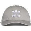 bone-curvo-cinza-ajustavel-trefoil-classic-da-adidas