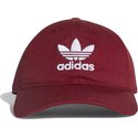 bone-curvo-grena-ajustavel-trefoil-classic-da-adidas