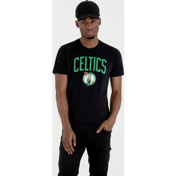 Camiseta de manga curta preto da Boston Celtics NBA da New Era