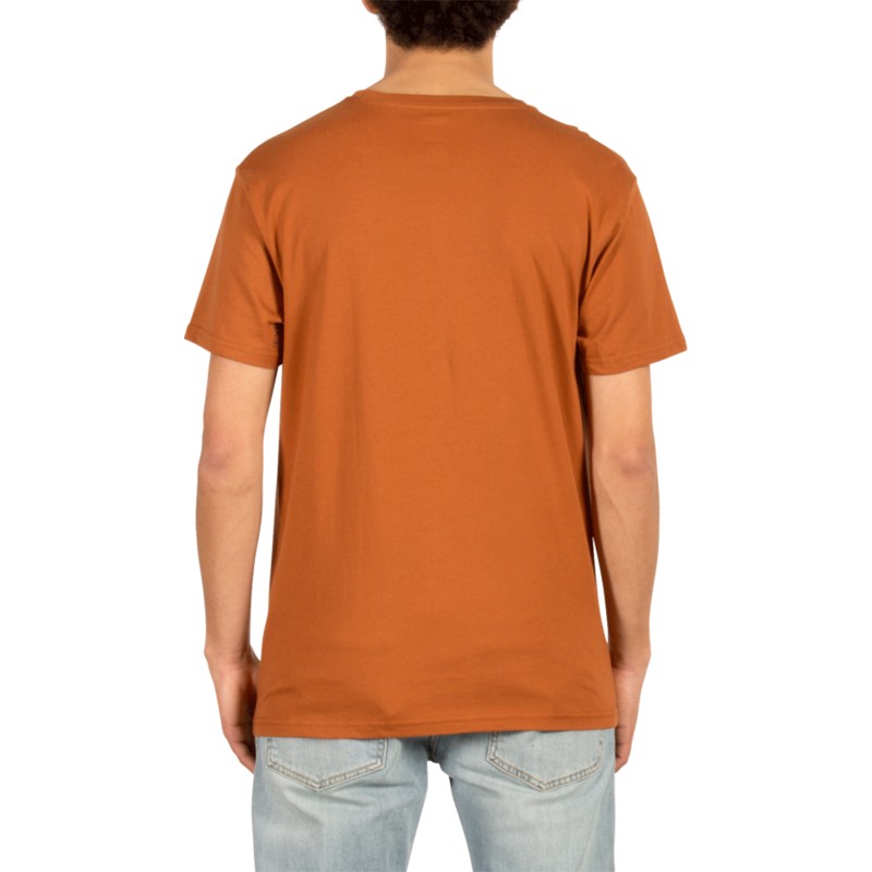 camiseta-manga-curta-castanho-carving-block-copper-da-volcom