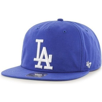 Boné plano azul snapback dos Los Angeles Dodgers MLB da 47 Brand